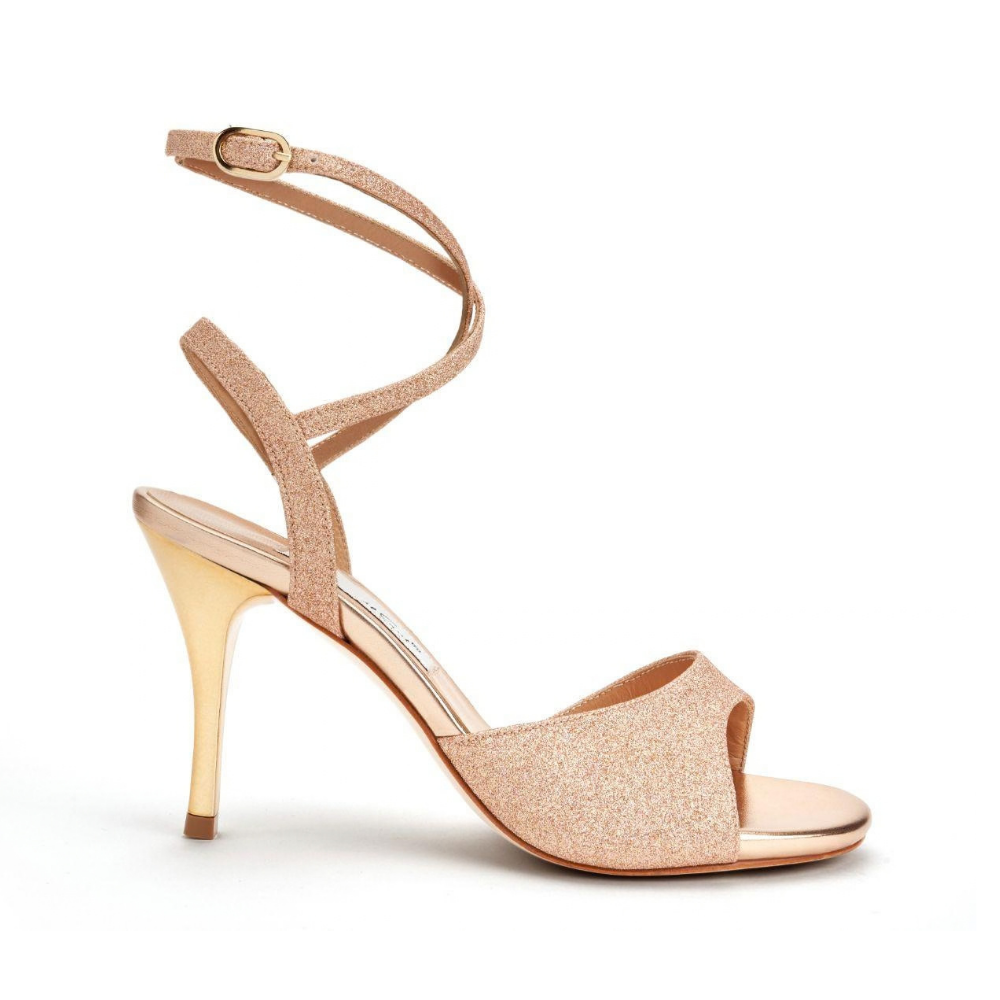 Gold Sparkle Comme il Faut Argentine Tango Shoes
