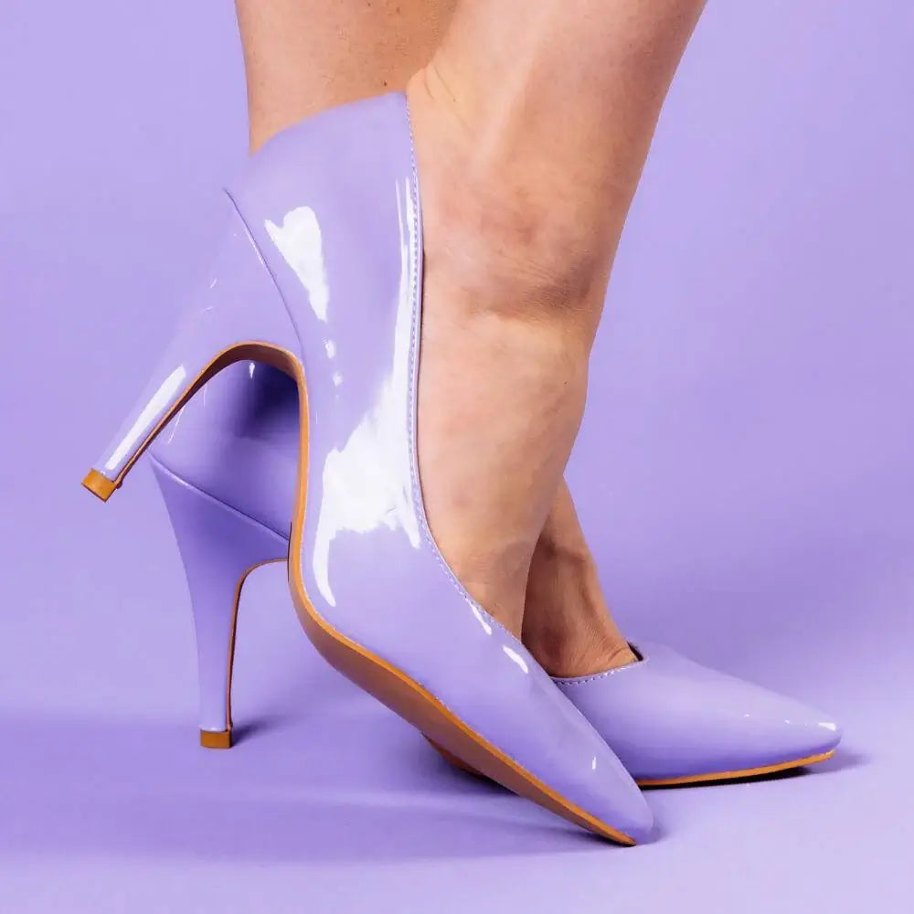 Adira Classic Pump lavender vegan latin dance shoes