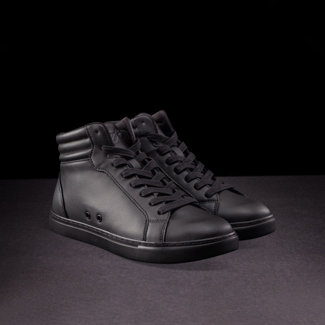 black high top dress shoes Maximo High Top Dress Sneakers In Black & Grey Smoke