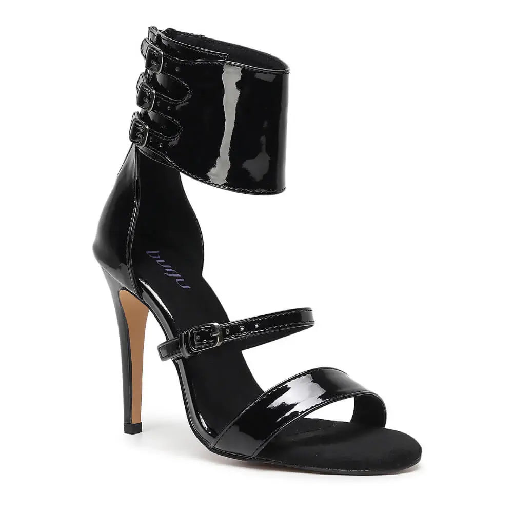 Amante - Thick Ankle Strap Patent Sandal Latin Dance Shoes (Street Sole)