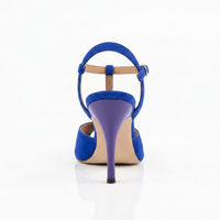 Comme il Faut Blue Suede - T-strap Argentine Tango Shoes