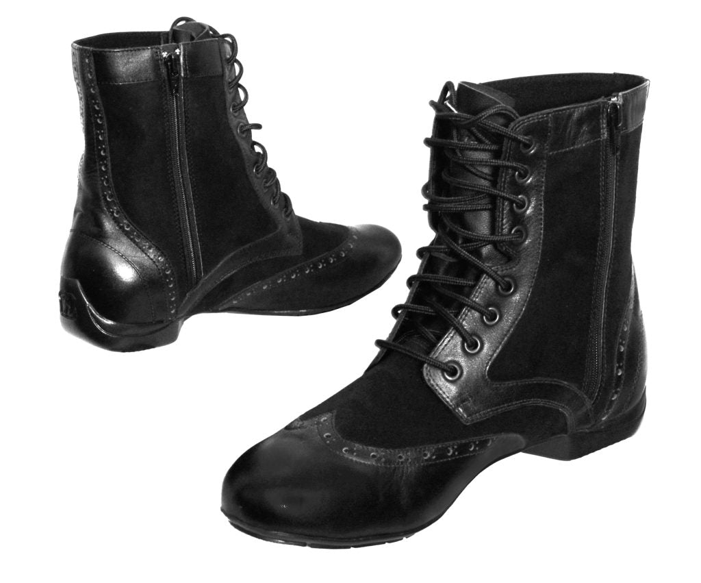 Combat JB Black Boots  Mens Dance Shoes