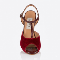 Comme il Faut Wine Velvet - T-strap Argentine Tango Shoes