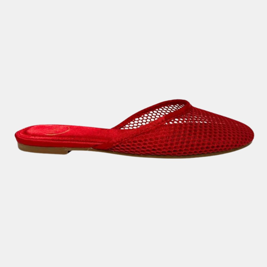 Shoe Womens Textured Pointed Toe Slip-on Mules Mule – Adore