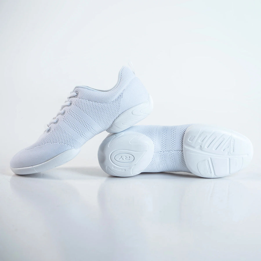 White Dance Sneaker Split Sole - Unisex