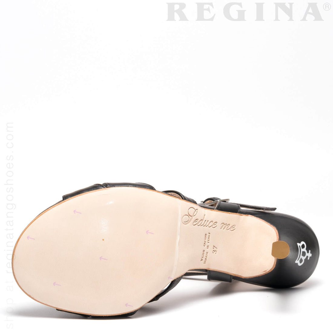 Recoleta Twins - Black Leather Tango Shoes Leather Sole