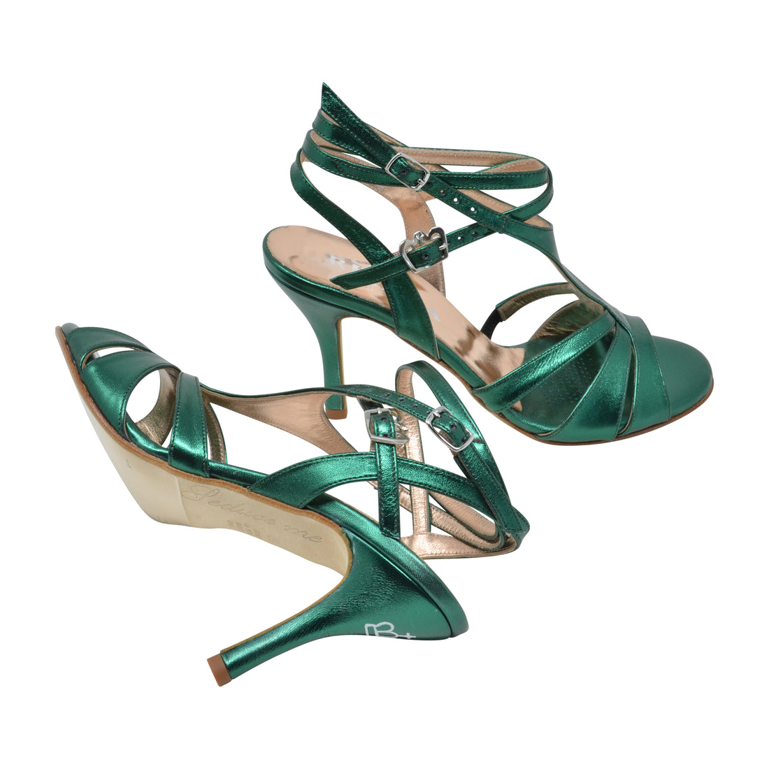 Recoleta Twins – Emerald Metallic Green Dance Shoe