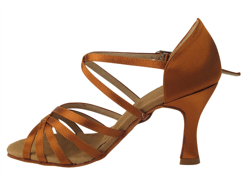 VF-Salsera 5-strap Copper Tan Satin – Adore Dance Shoes