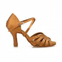 Starry Brown Premier Flexible Sole Salsa Ballroom Latin Dance Shoes