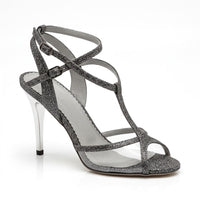 Silver Ice Acrylic - Argentine Tango Dance Shoes (Suede Sole)