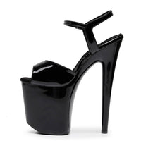 Tate - Black Wet Look - Street Sole