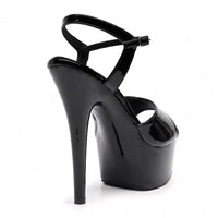 Tate - Black Wet Look - Street Sole