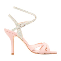 Twins Star Pink Leather & Silver Disco Tango Shoes