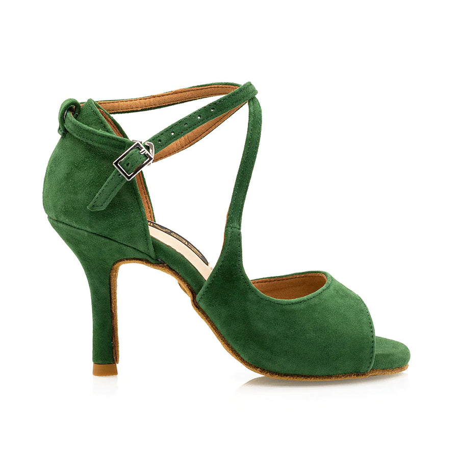 Asher Green Suede 3.5" Women's Tango and Latin Dance Shoes