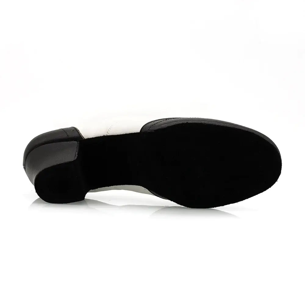 black and white dress shoes women's Black White Men's Two Tone Perforated Wing Tip Lace Up Oxford Dress Shoes