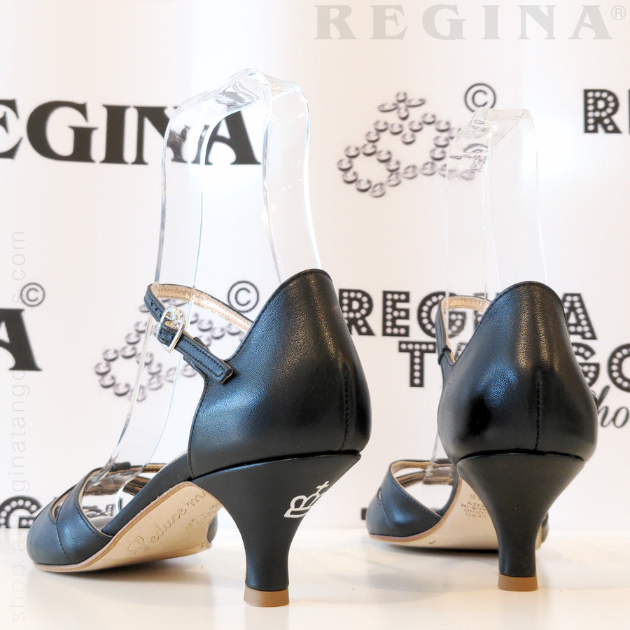 Miami - Black Leather Dance Shoes