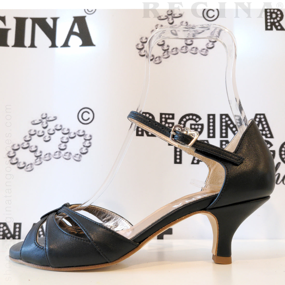 Miami - Black Leather Dance Shoes