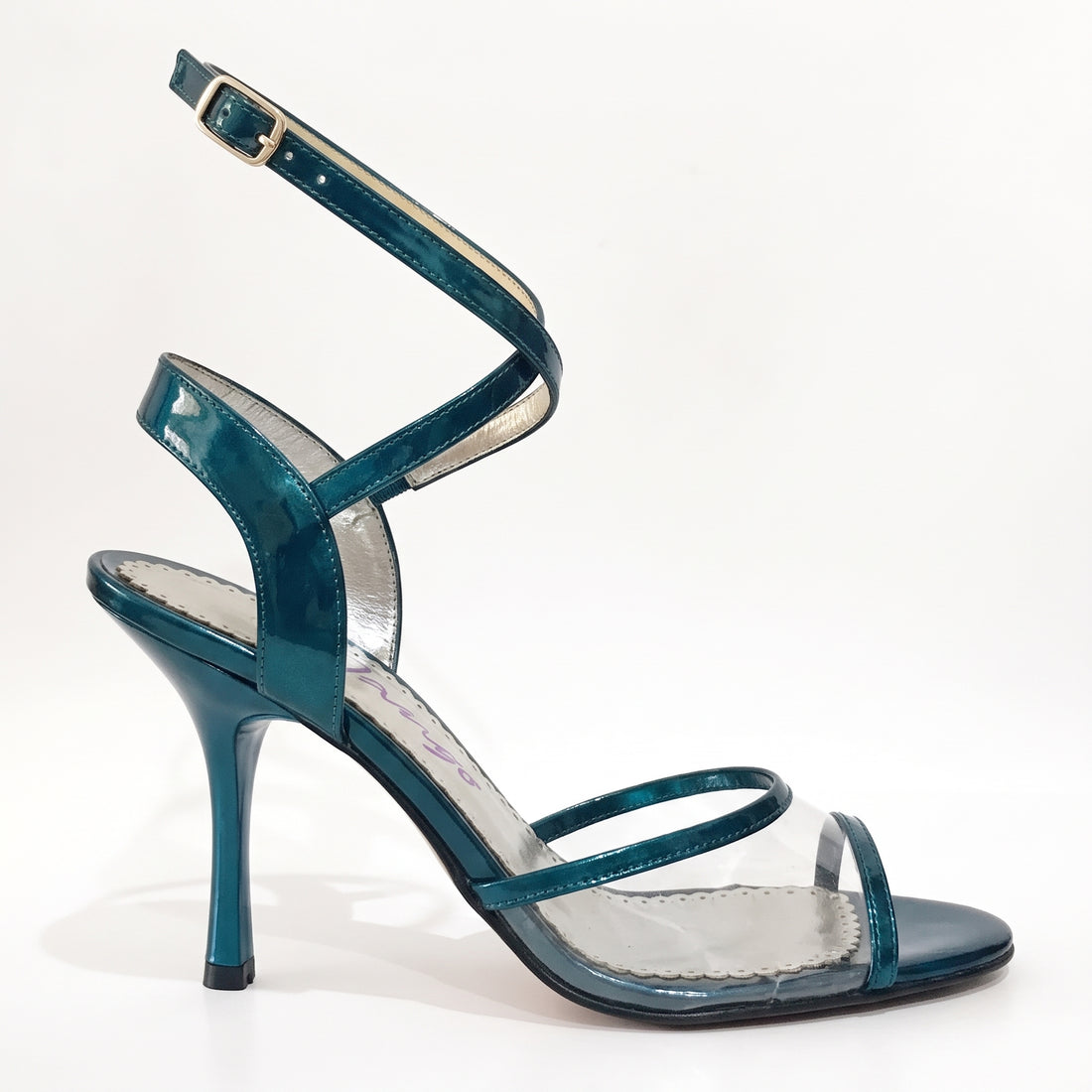Acrylic and Azul Petroleum Leather NEO Argentine Tango Shoes