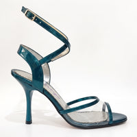 Acrylic and Azul Petroleum Leather NEO Argentine Tango Shoes