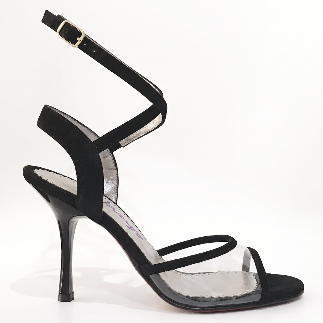 Acrylic and Black Suede NEO Argentine Tango Shoes