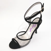 Acrylic and Black Suede NEO Argentine Tango Shoes