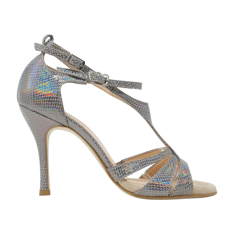 Recoleta Dark Grey Iridescent Tango Shoes