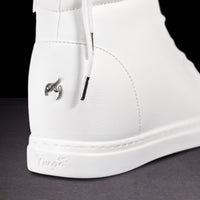 White Fuego dance shoes with wedge heel