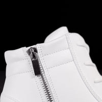 White Fuego dance shoes with wedge heel