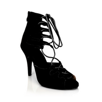 Amalia - Adjustable Lace Up Open Toe Heel Dress Sandal (Street Sole)