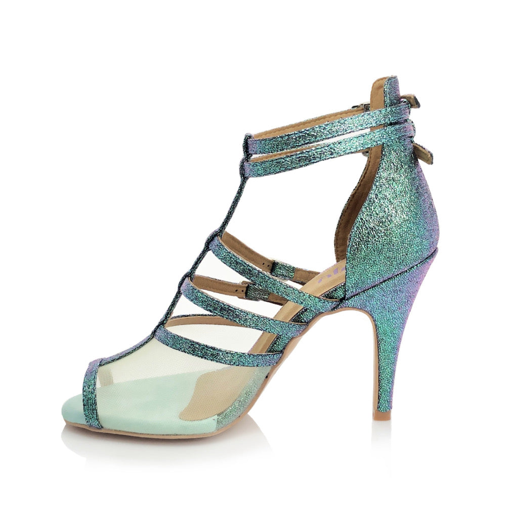 Arielle -  Mermaid look and mesh dance shoes (Street Sole)