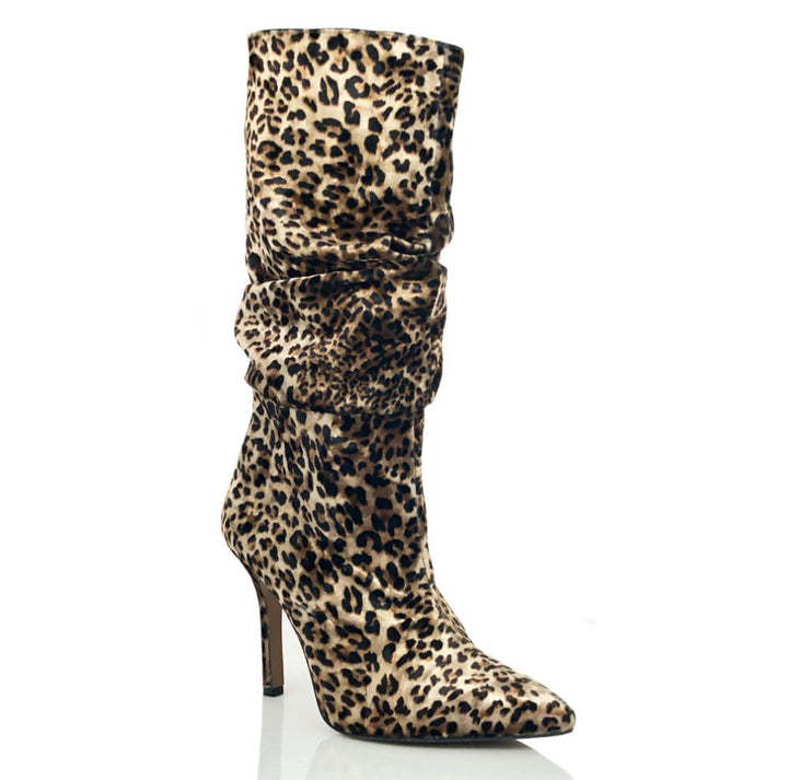 Bree- dance heels slouch boots