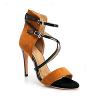 Desnudate - Open Toe High Back Heel Dance Shoe Sandals (Street Sole)