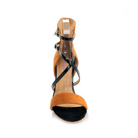 Desnudate - Open Toe High Back Heel Dance Shoe Sandals (Suede Sole)