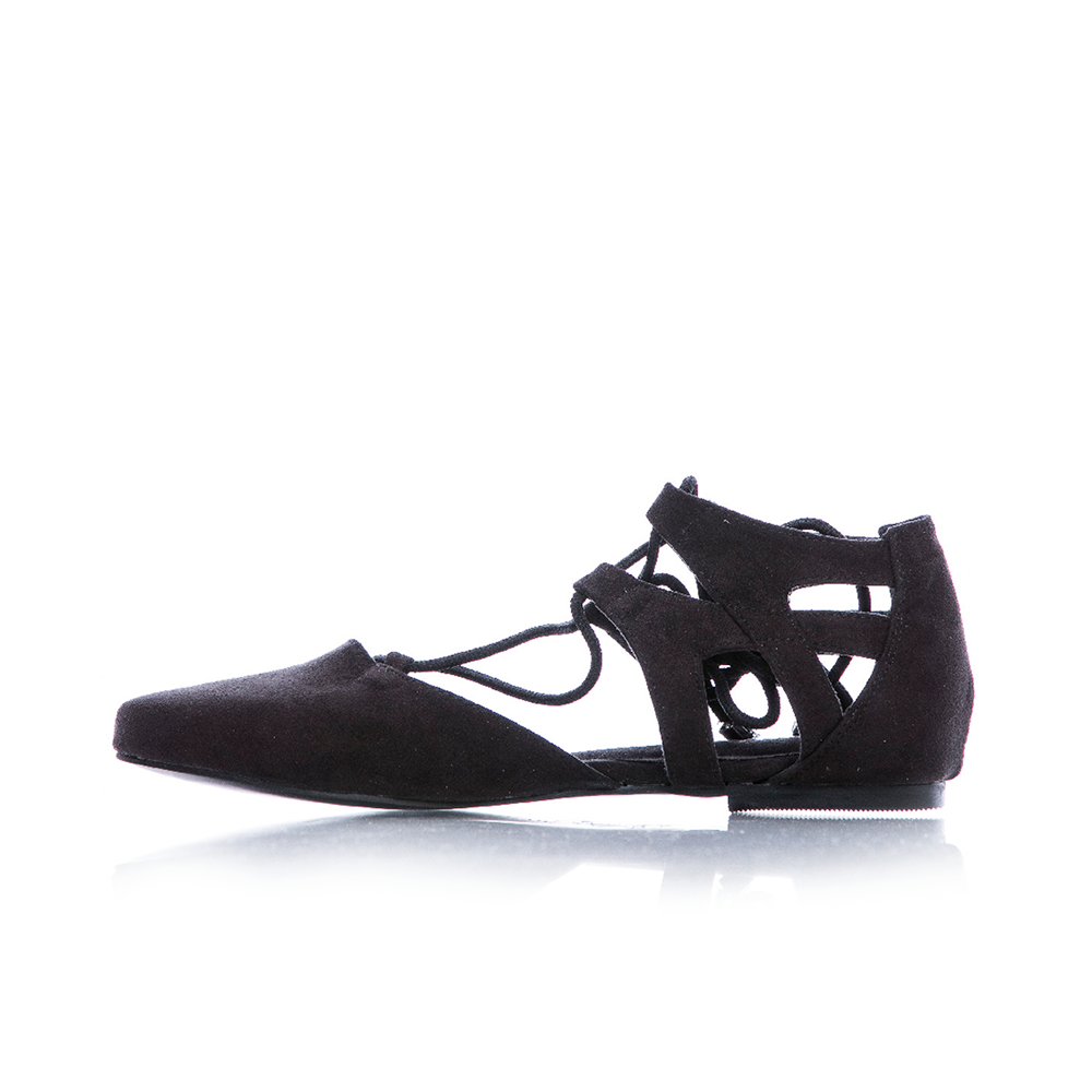 Rosalina Pointed Closed Toe Flat Dance Sandals (Street Sole)