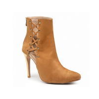 Unite - Closed Toe Suede Dance Booties (Street Sole)